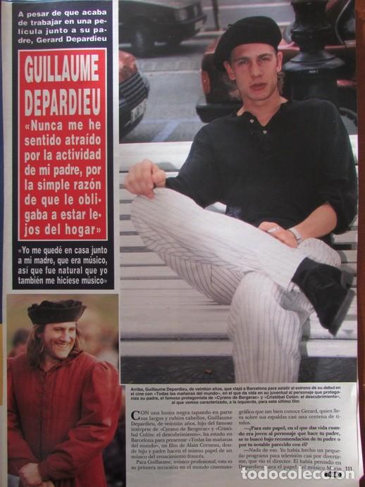 Sammeln von Zeitschriften &iexcl;Hola!: RECORTE HOLA 2515 1992 GUILLAUME DEPARDIEU 2 P&Aacute;GS.