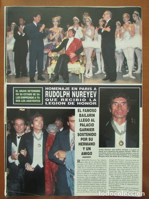 Sammeln von Zeitschriften &iexcl;Hola!: RECORTE HOLA 2515 1992 RUDOLPH NUREYEV