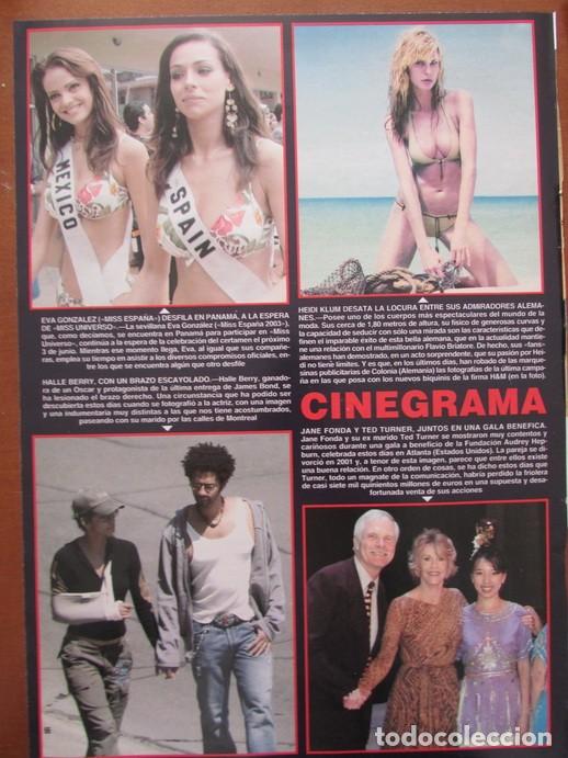 Sammeln von Zeitschriften &iexcl;Hola!: RECORTE HOLA 3069 2003 MISS ESPA&Ntilde;A EVA GONZ&Aacute;LEZ, MISS UNIVERSO. HEIDI KLUM. JANE FONDA, HALLE BERRY
