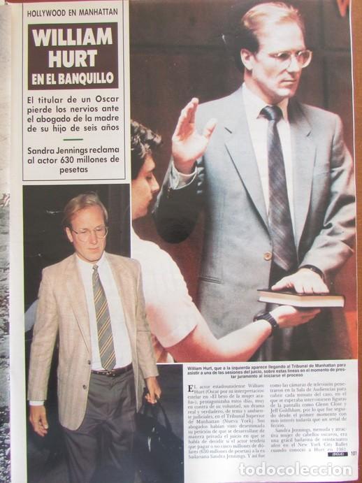 Sammeln von Zeitschriften &iexcl;Hola!: RECORTE REVISTA HOLA N.&ordm; 2343 1989 WILLIAM HURT 3 P&Aacute;GS
