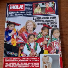 Coleccionismo de Revista Hola: REVISTA HOLA NUMERO 2856 REINA SOFÍA, EMBAJADORA DE LA COOPERACIÓN ESPAÑOLA EN AMÉRICA