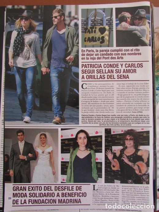 Sammeln von Zeitschriften &iexcl;Hola!: RECORTE REVISTA HOLA 3484 2011 PATRICIA CONDE Y CARLOS SEGU&Iacute;.