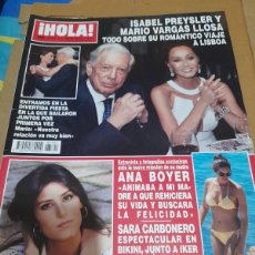 Coleccionismo de Revista Hola: REVISTA HOLA NUMERO 3701 ISABEL PREYSLER Y MARIO VARGAS LLOSA