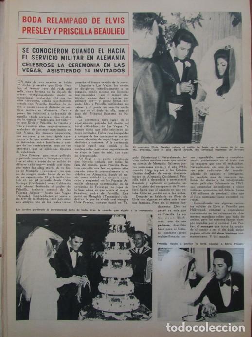 Collection Magazine &iexcl;Hola!: RECORTE HOLA 1185 1967 BODA ELVIS PRESLEY Y PRISCILLA BEAULIEU