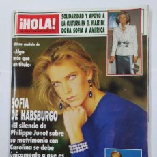Coleccionismo de Revista Hola: REVISTA ¡HOLA! Nº 2206. 27 NOVIEMBRE 1986. SOFIA DE HABSBURGO. DOÑA SOFÍA VIAJE. TDKR68