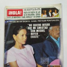 Coleccionismo de Revista Hola: REVISTA ¡HOLA! Nº 2136. 3 AGOSTO 1985. ISABEL PREYSLER. MIGUEL BOYER. TDKR68