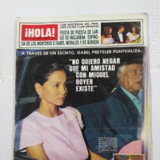 Coleccionismo de Revista Hola: REVISTA ¡HOLA! Nº 2136. 3 AGOSTO 1985. ISABEL PREYSLER. MIGUEL BOYER. TDKR68
