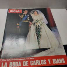 Coleccionismo de Revista Hola: REVISTA - HOLA - N °ESPECIAL, BODA CARLOS Y DIANA AÑO 1981