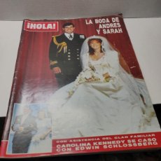 Coleccionismo de Revista Hola: REVISTA - HOLA - N °2189, BODA DE ANDRES Y SARAH AÑO 1986