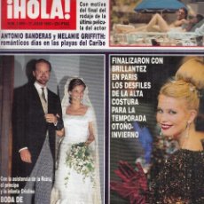 Coleccionismo de Revista Hola: REVISTA HOLA Nº 2659 AÑO 1995. BODA DE VICTORIA CARVAJAL BRUNO.ANTONIO BANDERAS Y MELANIE GRIFFITH.