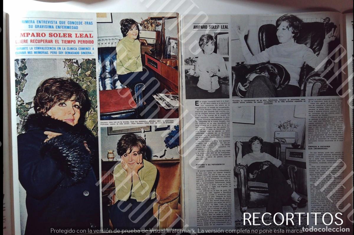 Coleccionismo de Revista Hola: AMPARO SOLER LEAL ACTRIZ - Foto 1