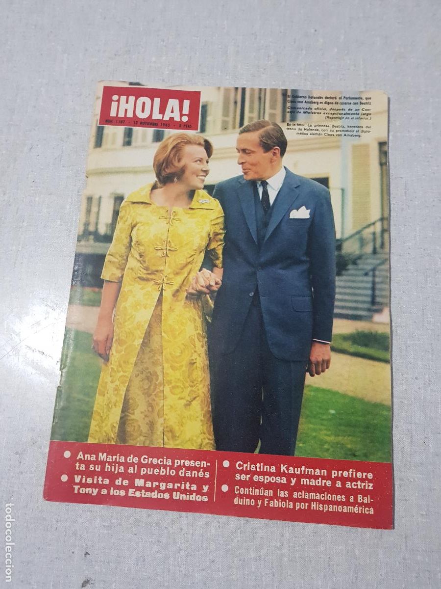 Coleccionismo de Revista Hola: HOLA REVISTA,N&ordm;1107 -1965