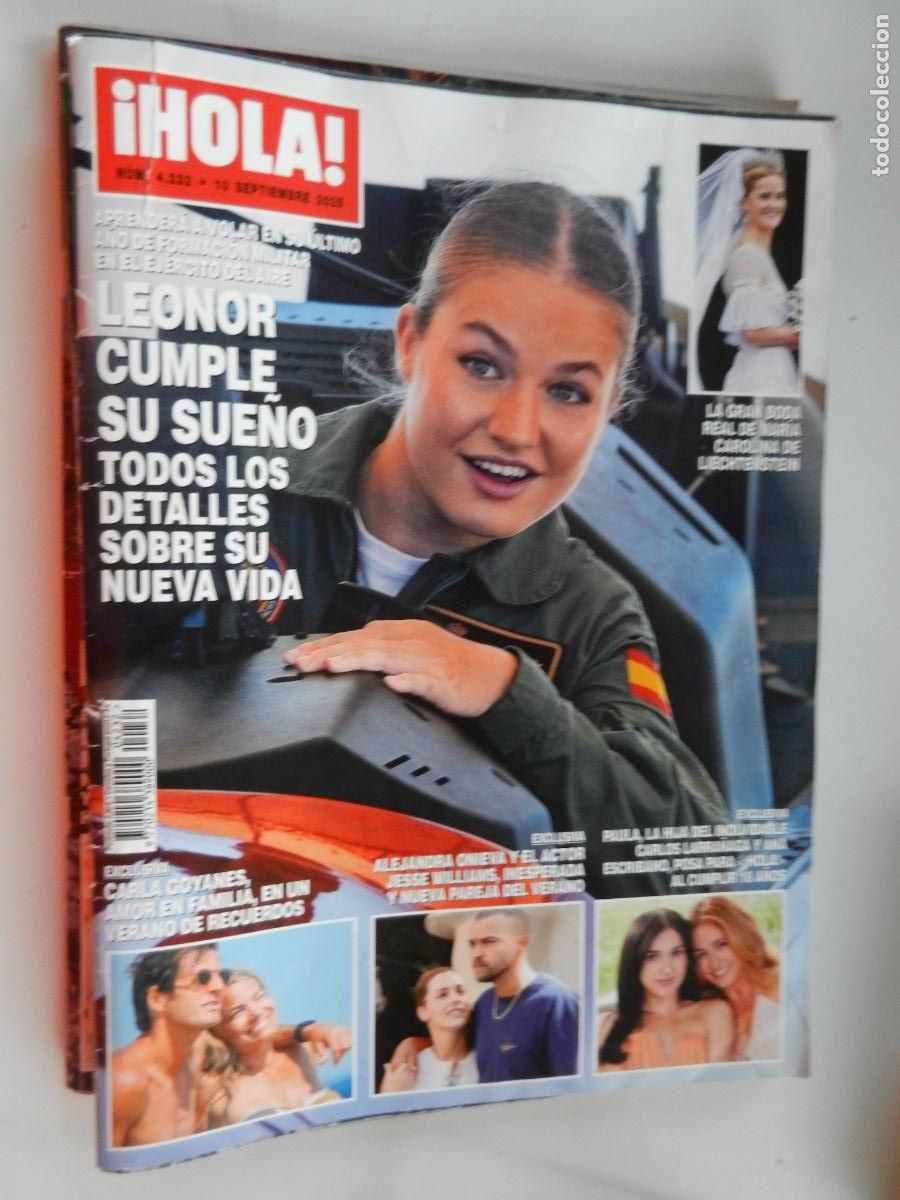 Coleccionismo de Revista Hola: HOLA REVISTA N&ordm; 4232- 09-2025 - LEONOR CUMPLE SU SUE&Ntilde;O - CARLA GOYANES - BODA CAROLINA