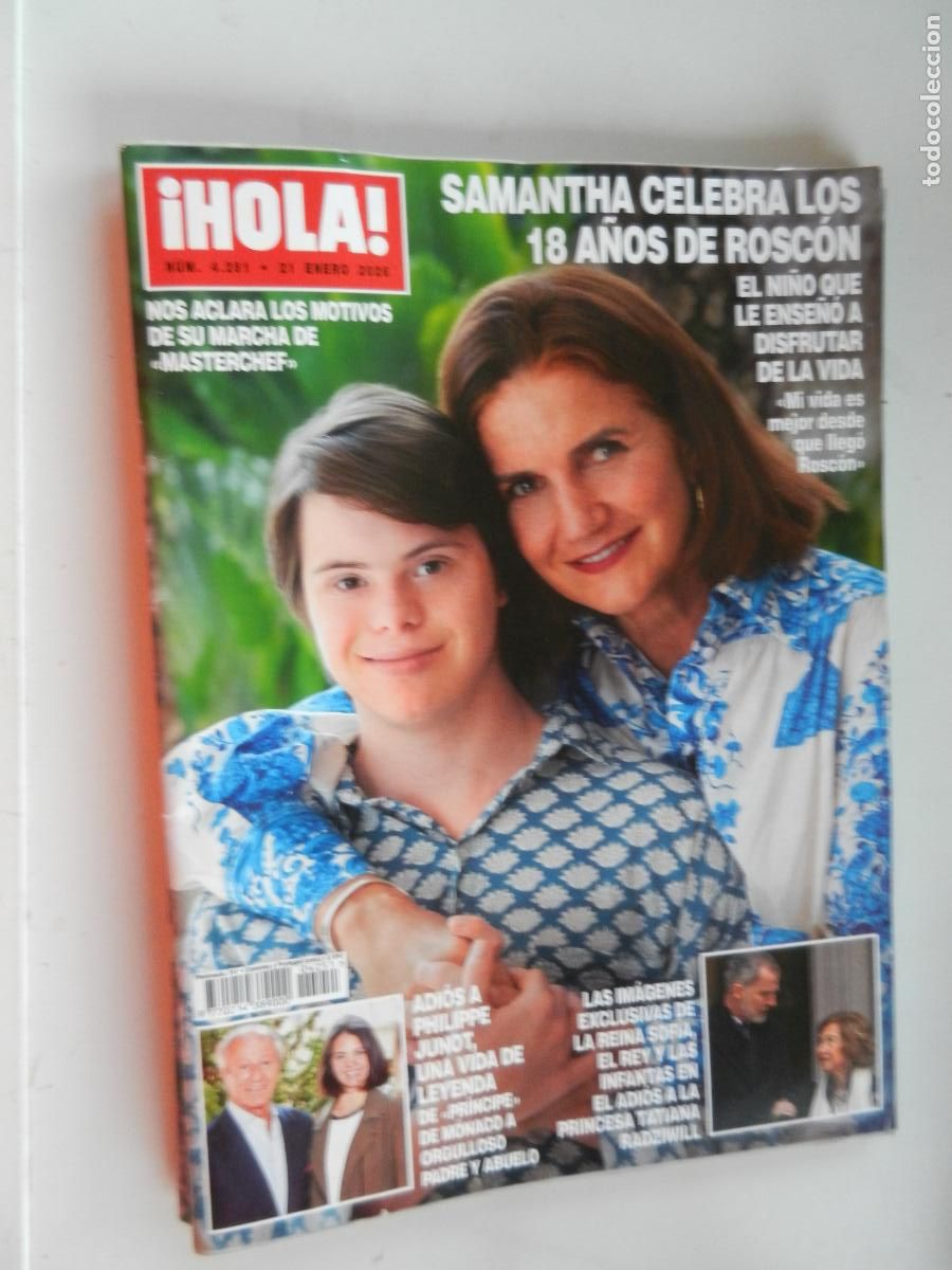 Coleccionismo de Revista Hola: HOLA REVISTA N&ordm; 4251- 01-2026- SAMANTHA CELEBRA 18 A&Ntilde;OS DE ROSCON - PHILIPPE JUNOT