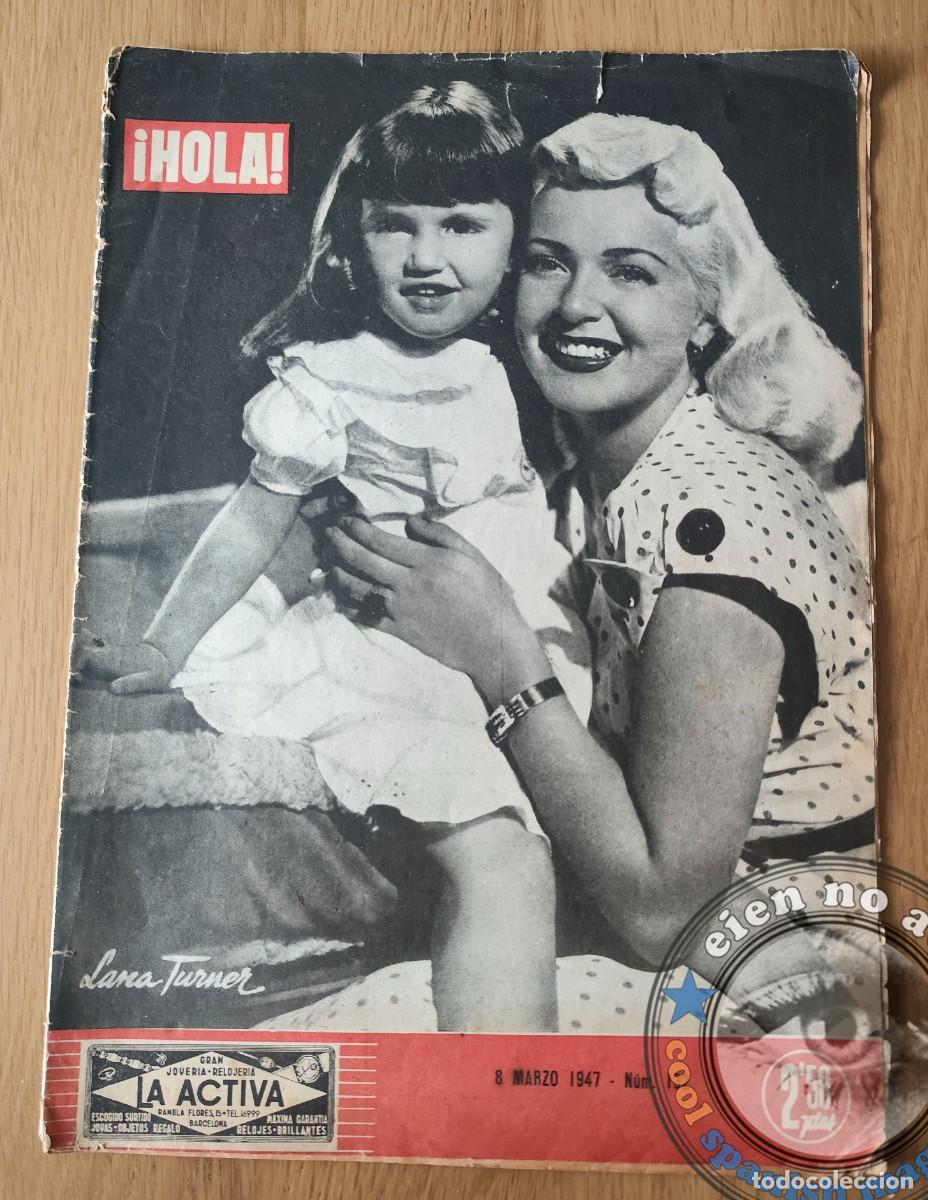 Coleccionismo de Revista Hola: HOLA # 132 1947 ~ Lana TURNER ~ Futbol Espa&ntilde;a Irlanda
