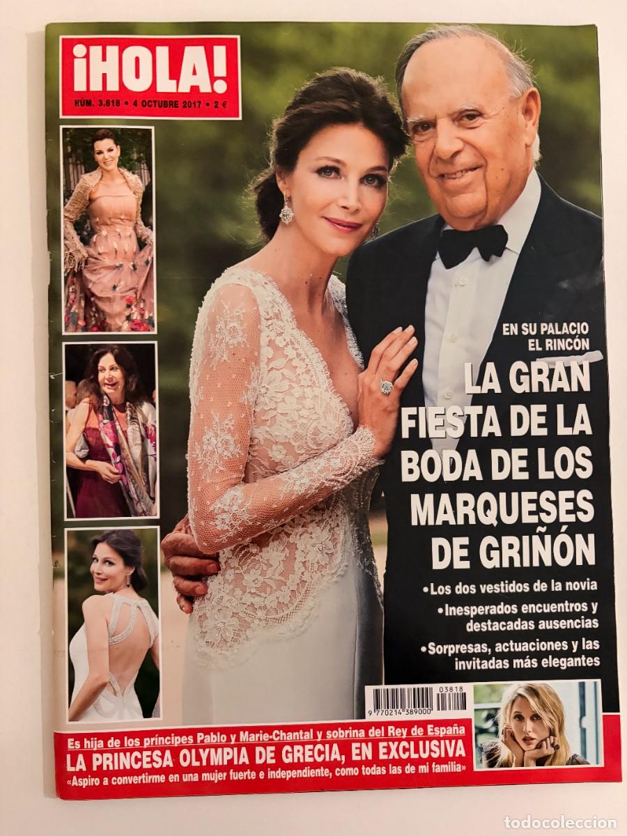Coleccionismo de Revista Hola: &iexcl;HOLA! N&ordm; 3818. OCTUBRE 2007. LA GRAN FIESTA DE LA BODA DE LOS MARQUESES DE GRI&Ntilde;ON. LEER