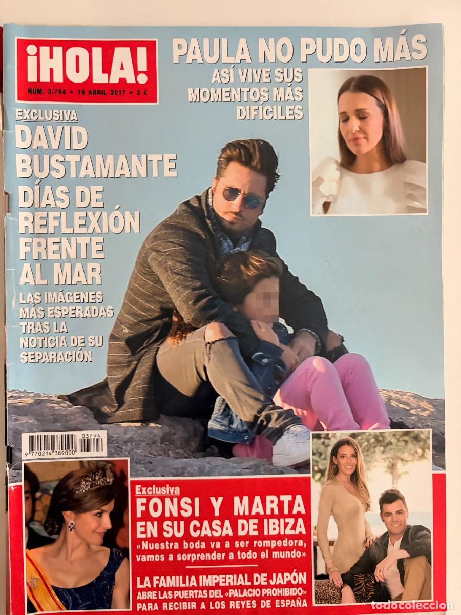 Coleccionismo de Revista Hola: &iexcl;HOLA! N&ordm; 3794. ABRIL 2017. DAVID BUSTAMANTE: D&Iacute;AS DE REFLEXI&Oacute;N FRENTE AL MAR. LEER