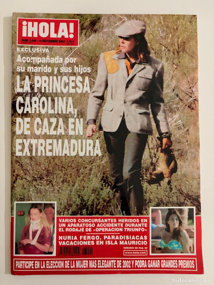 Coleccionismo de Revista Hola: &iexcl;HOLA! N&ordm; 3040. NOVIEMBRE 2002. EXCLUSIVA: ACOMPA&Ntilde;ADA POR SU MARIDO Y SUS HIJOS, LA PRINCESA. LEER