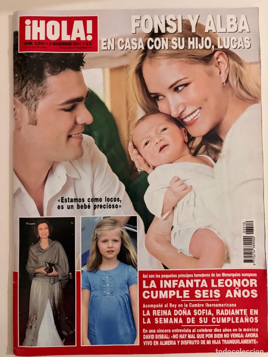 Coleccionismo de Revista Hola: &iexcl;HOLA! N&ordm; 3510. NOVIEMBRE 2011. FONSI Y ALBA EN CASA CON SU HIJO, LUCAS. ESTAMOS COMO LOCOS. LEER