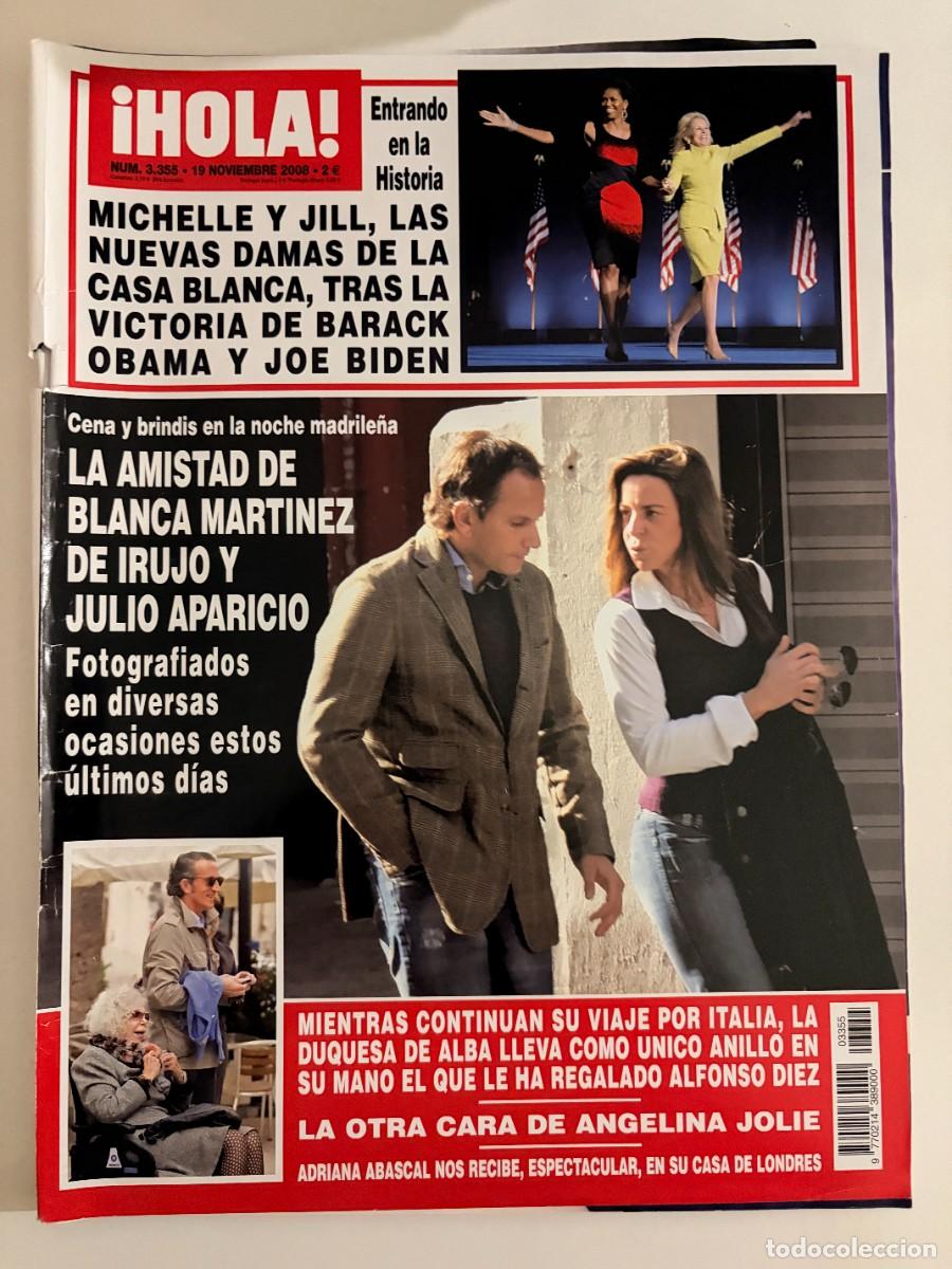 Coleccionismo de Revista Hola: &iexcl;HOLA! N&ordm; 3555. NOVIEMBRE 2008. MICHELLE Y JILL, LAS NUEVAS DAMAS DE LA CASA BLANCA, TRAS VICTORIA.
