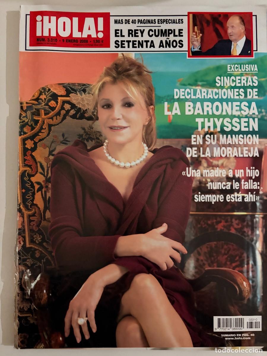Coleccionismo de Revista Hola: &iexcl;HOLA! N&ordm; 3310. ENERO 2008. M&Aacute;S DE 40 P&Aacute;GINAS ESPECIALES: EL REY CUMPLE SETENTA A&Ntilde;OS. LEER