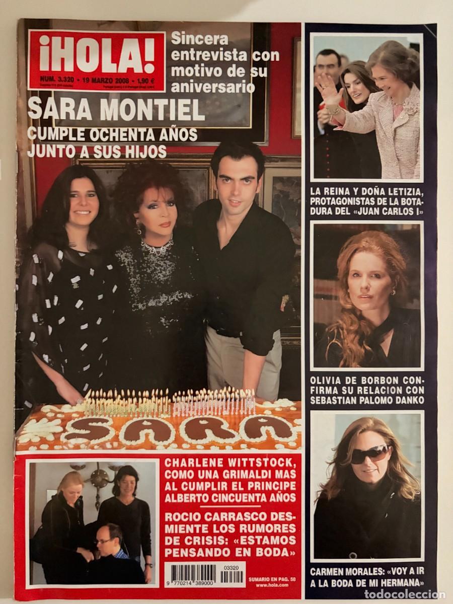 Coleccionismo de Revista Hola: &iexcl;HOLA! N&ordm; 3320. MARZO 2008. SINCERA ENTREVISTA CON MOTIVO DE SU ANIVERSARIO. LEER