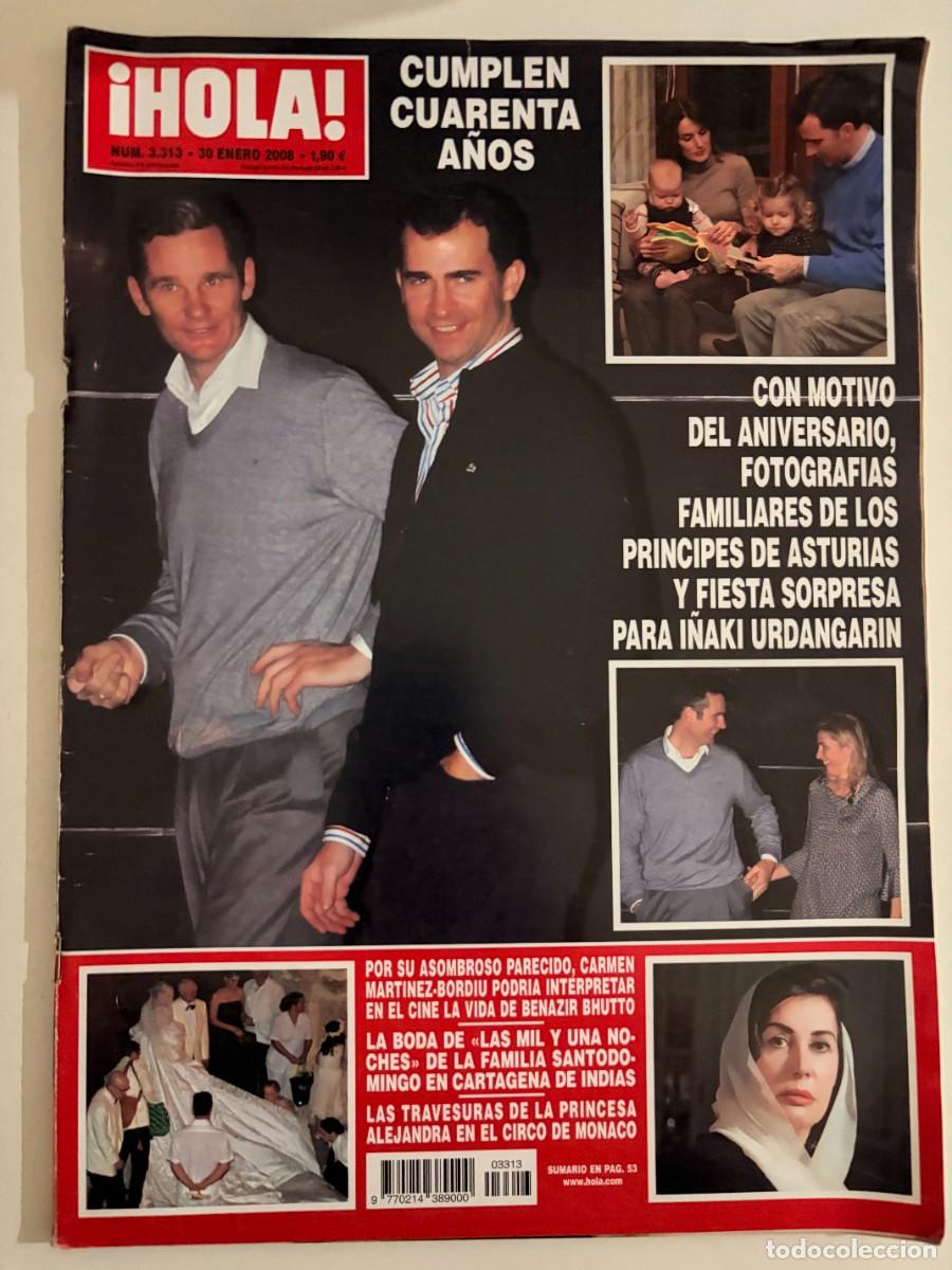 Coleccionismo de Revista Hola: &iexcl;HOLA! N&ordm; 3313. ENERO 2008. FOTOGRAF&Iacute;AS FAMILIARES DE LOS PR&Iacute;NCIPES DE ASTURIAS Y FIESTA. LEER