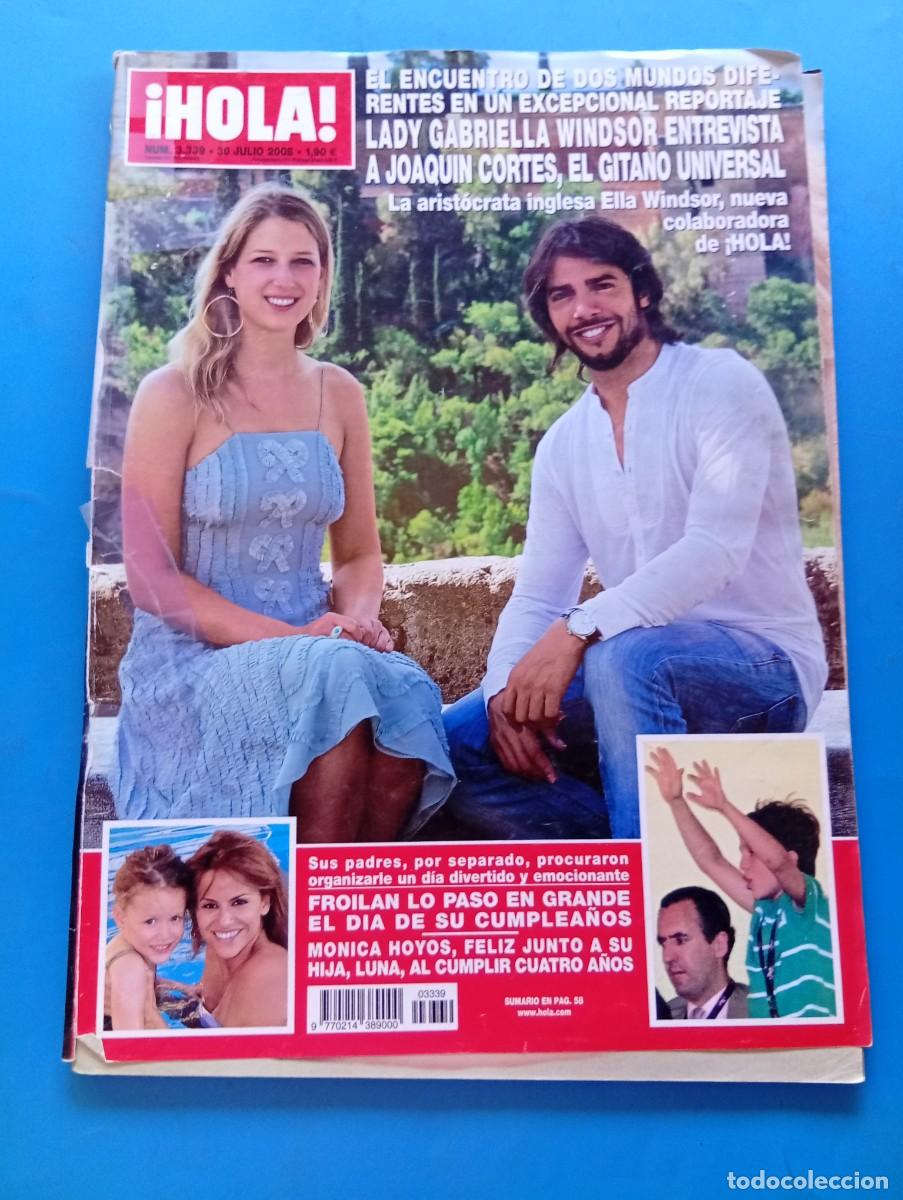 Coleccionismo de Revista Hola: &iexcl;HOLA! N&ordm; 3339. A&Ntilde;O 2008. JOAQUIN CORTES, EL GITANO UNIVERSAL. FROILAN LO PASA EN GRANDE.... LEER.