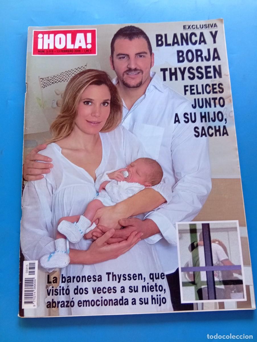 Coleccionismo de Revista Hola: &iexcl;HOLA! N&ordm; 3315. A&Ntilde;O 2008. BLANCA Y BORJA THYSSEN FELICES JUNTO A SACHA. LA VILLA DE ROBERTO Y. LEER.