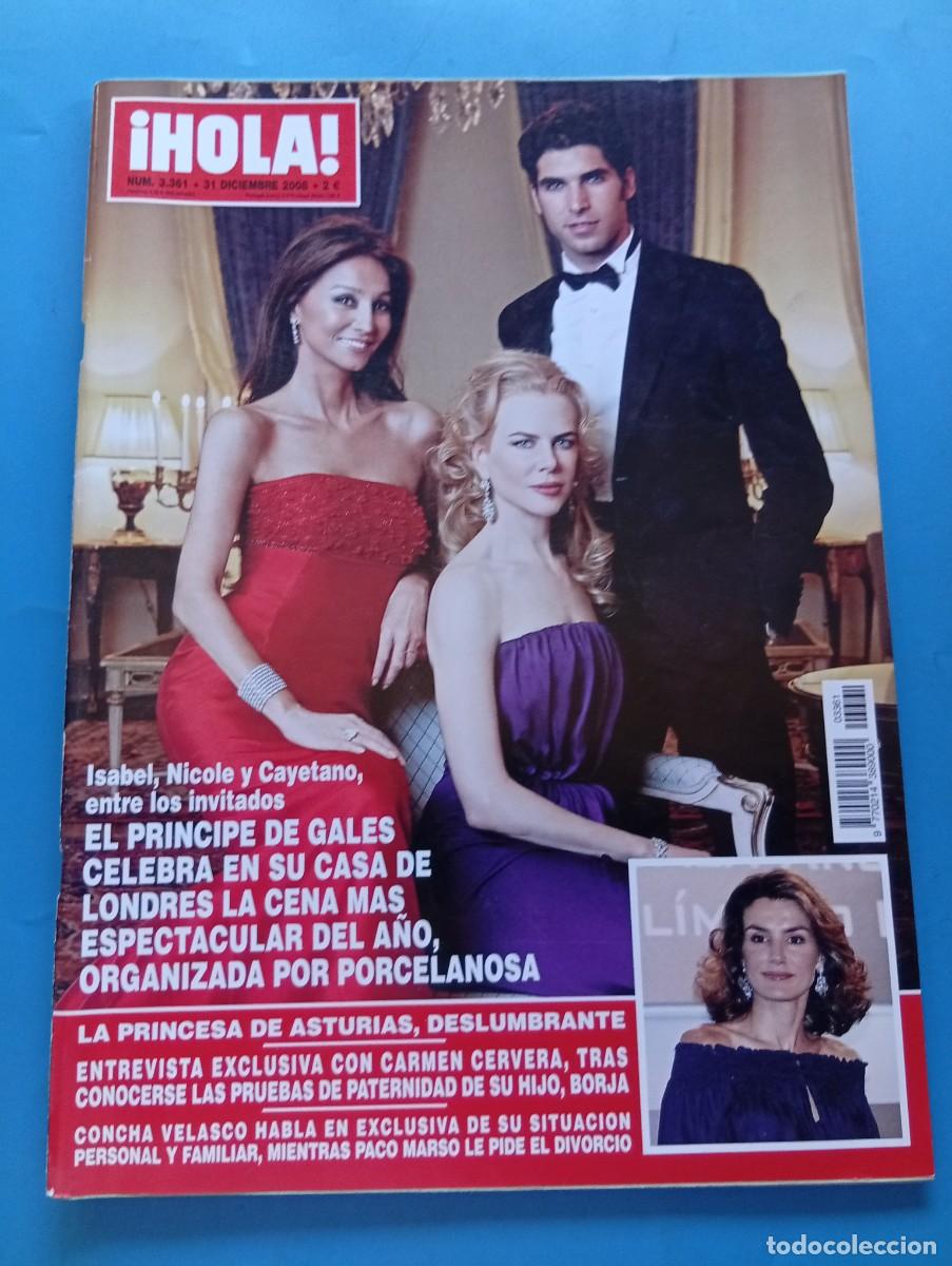 Coleccionismo de Revista Hola: &iexcl;HOLA! N&ordm; 3361. A&Ntilde;O 2008. CENA ESPECTACULAR DEL A&Ntilde;O, ISABEL NICOLE Y CAYETANO ENTRE OTROS. LA.. LEER