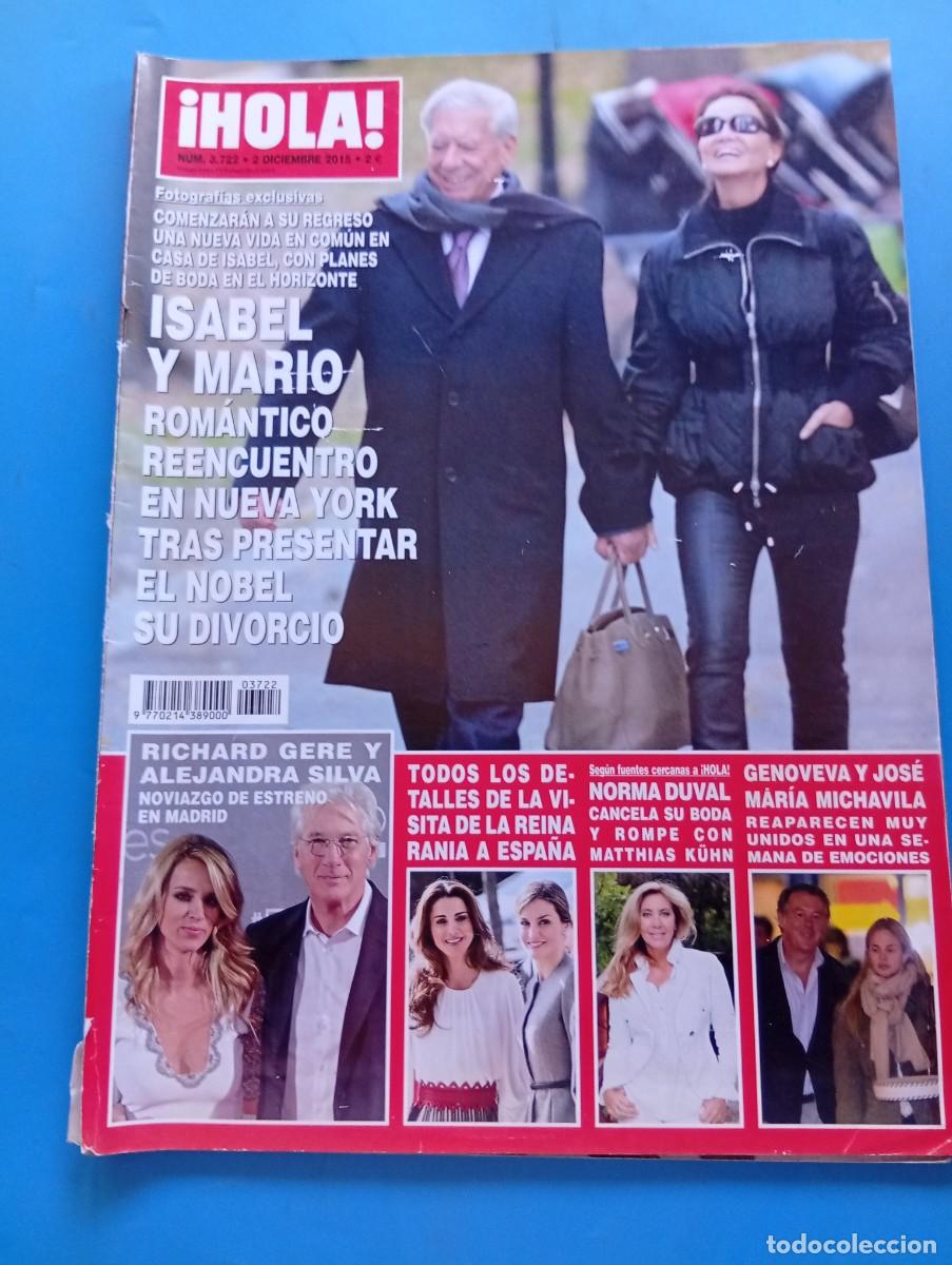Coleccionismo de Revista Hola: &iexcl;HOLA! N&ordm; 3722. A&Ntilde;O 2015. ISABEL Y MARIO EN NUEVA YORK. RICHARD GERE Y ALEJANDRA SILVA. NORMA.. LEER