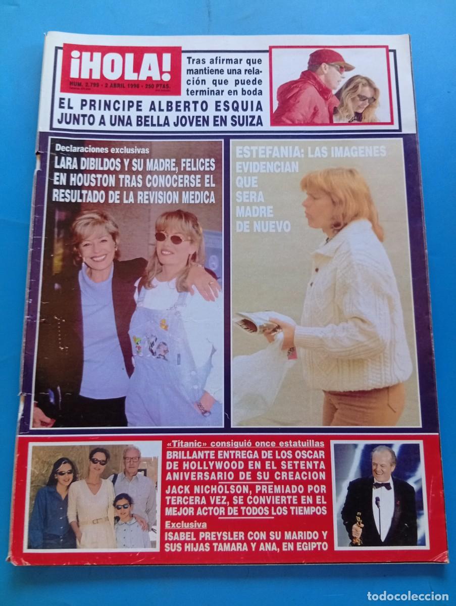 Coleccionismo de Revista Hola: &iexcl;HOLA! N&ordm; 2799. A&Ntilde;O 1998. EL PRINCIPE ALBERTO ESUQIA JUNTO A UNA BELLA JOVEN. ESTEFANIA MADRE.. LEER