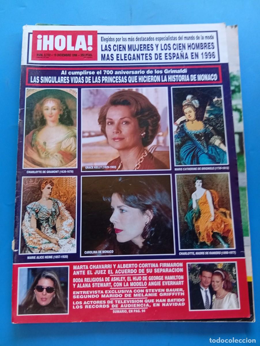 Coleccionismo de Revista Hola: &iexcl;HOLA! N&ordm; 2732. A&Ntilde;O 1996. 700 ANIVERSARIO DE LOS GRIMALDI. MARTA ECHEVARRI Y ALBERTO CORTINA... LEER