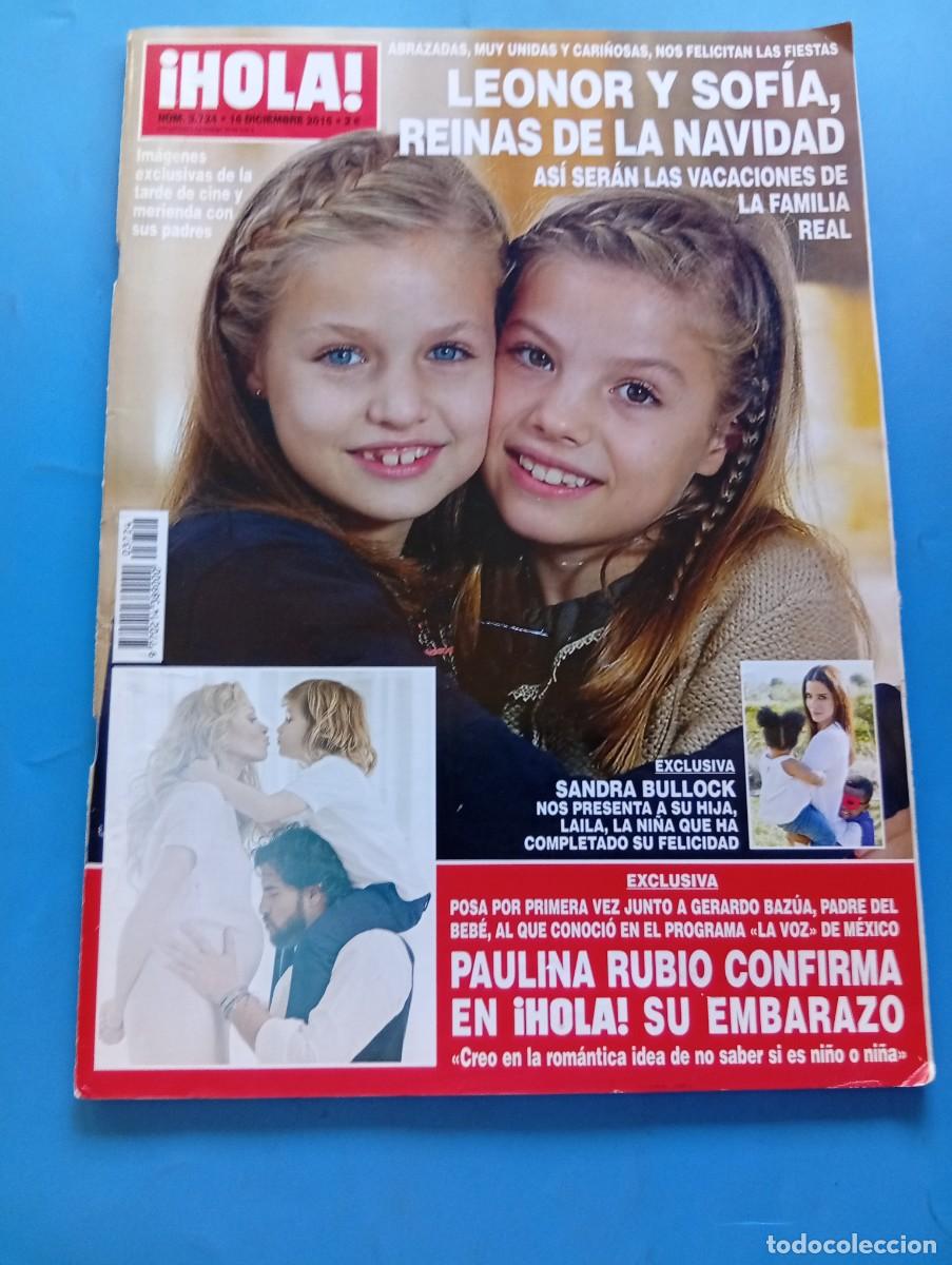 Coleccionismo de Revista Hola: &iexcl;HOLA! N&ordm; 3724. A&Ntilde;O 2015. LEONOR Y SOFIA, REINAS DE LA NAVIDAD. SANDRA BULLOCK, NOS PRESENTA .. LEER