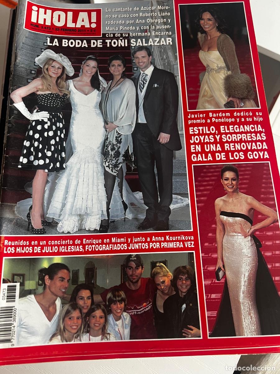 Coleccionismo de Revista Hola: &iexcl;HOLA! N&ordm; 3473. A&Ntilde;O 2011. LA BODA DE TO&Ntilde;I SALAZAR CON ROBERTO LIA&Ntilde;O. GALA DE LOS GOYA.