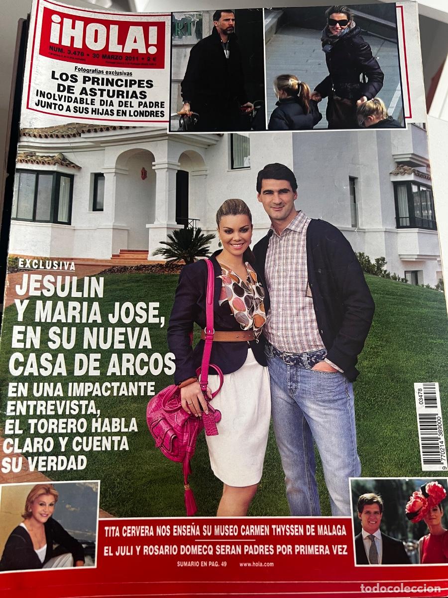 Coleccionismo de Revista Hola: &iexcl;HOLA! N&ordm; 3478. A&Ntilde;O 2011. JESULIN Y MAR&Iacute;A JOS&Eacute; EN SU NUEVA CASA DE ARCOS.