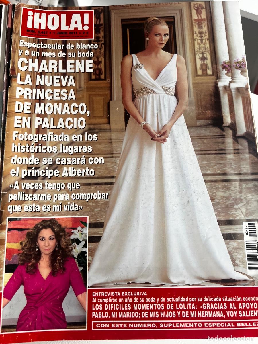 Coleccionismo de Revista Hola: &iexcl;HOLA! N&ordm; 3487. JUNIO 2011. CHARLENE LA NUEVA PRINCESA DE M&Oacute;NACO EN PALACIO A UN MES DE SU BODA.