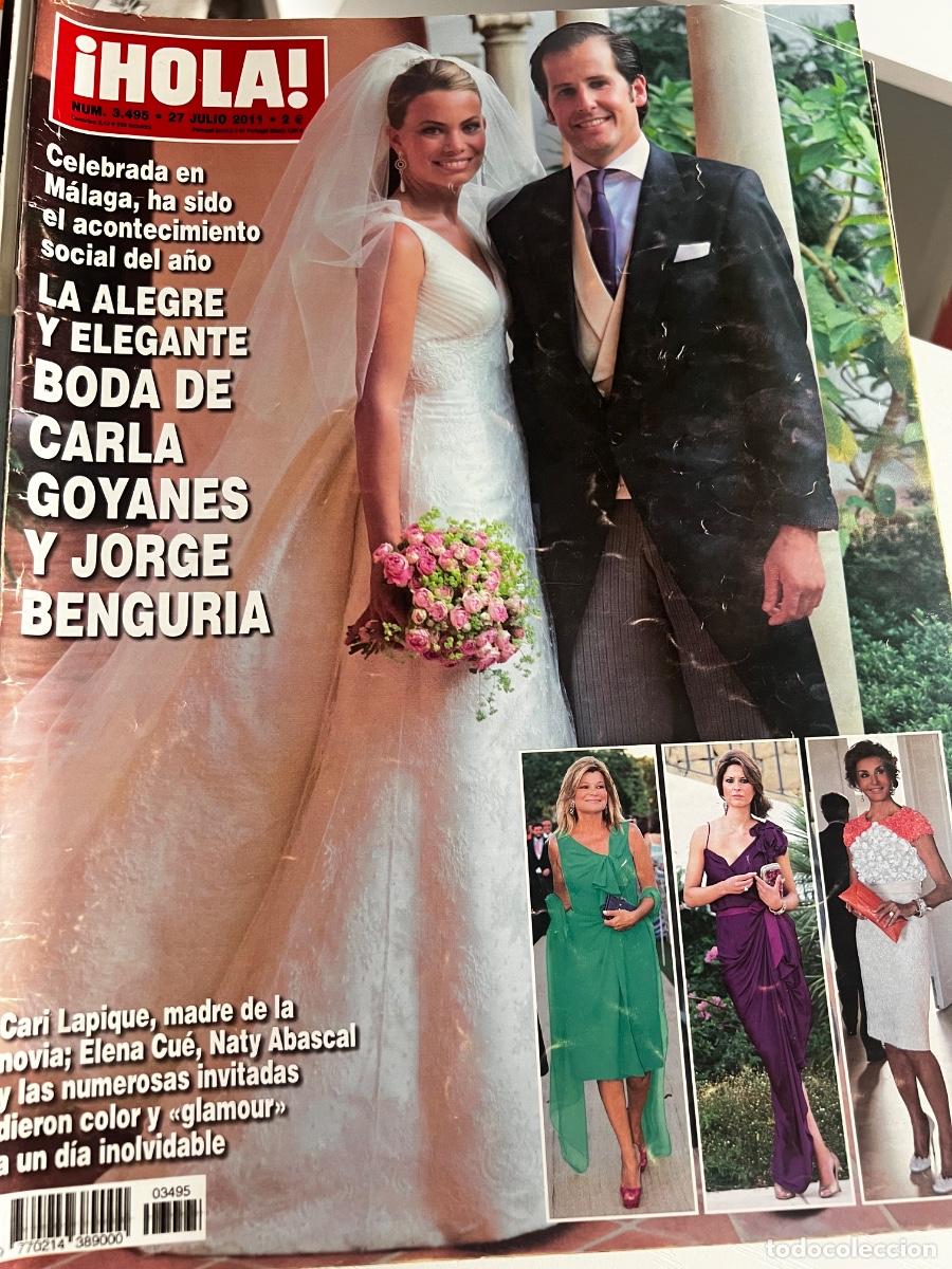Coleccionismo de Revista Hola: &iexcl;HOLA! N&ordm; 3487. JULIO 2011. LA ALEGRE Y ELEGANTE BODA DE CARLA GOYANES Y JORGE BENGURIA.