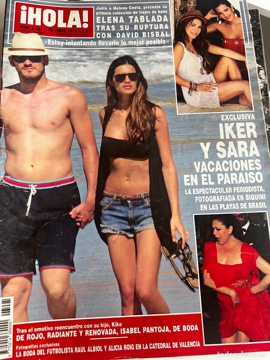 Coleccionismo de Revista Hola: &iexcl;HOLA! N&ordm; 3491. JUNIO 2011. IKER CASILLAS Y SARA CARBONERO VACACIONES EN EL PARA&Iacute;SO.