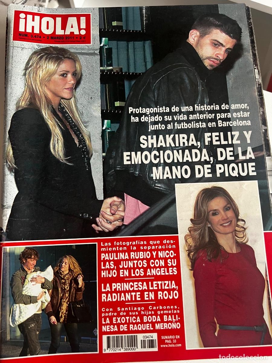 Coleccionismo de Revista Hola: &iexcl;HOLA! N&ordm; 3474. MARZO 2011. SHAKIRA FELIZ Y EMOCIONADA DE LA MANO DE PIQUE. LEER.