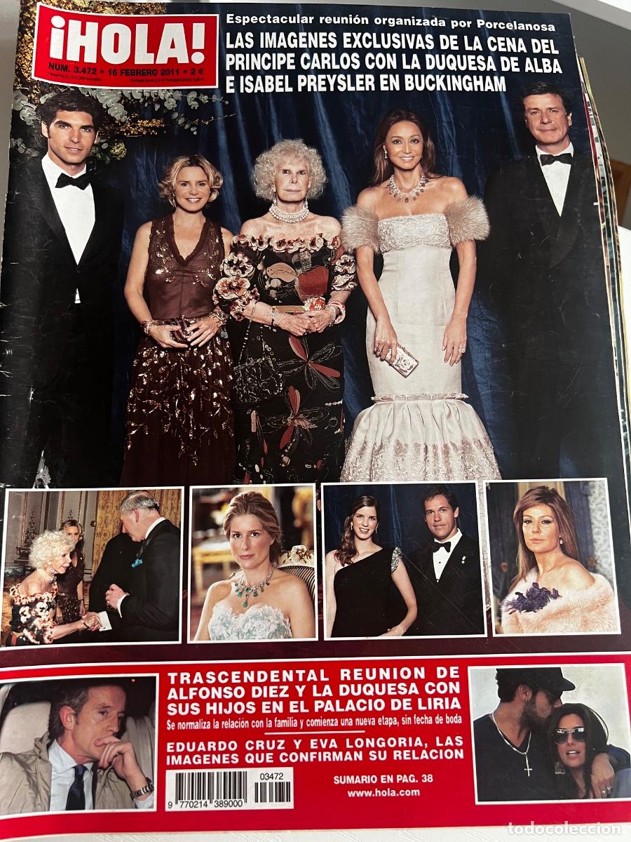 Coleccionismo de Revista Hola: HOLA! N&ordm; 3472. FEBRERO 2011. LA CENA DEL PR&Iacute;NCIPE CARLOS CON LA DUQUESA DE ALBA E ISABEL PREYSLER