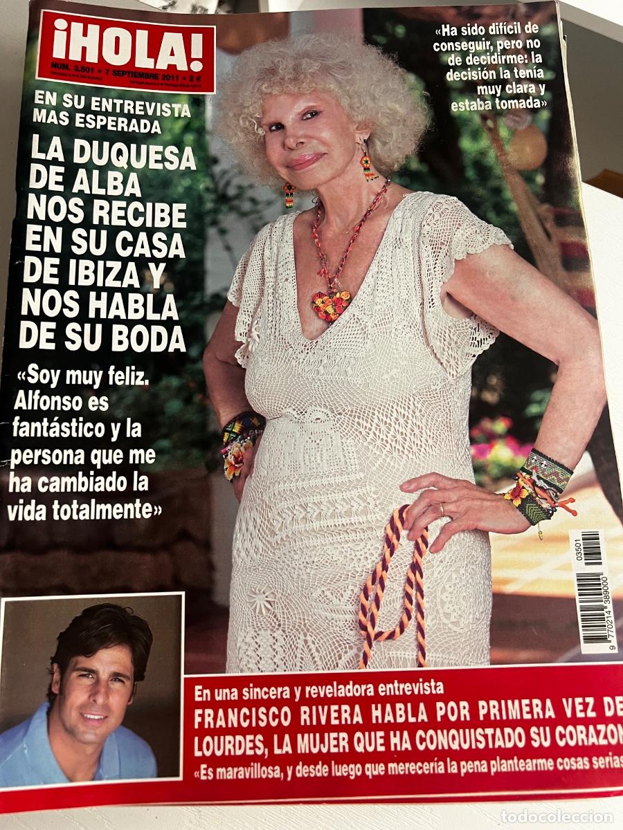 Coleccionismo de Revista Hola: HOLA! N&ordm; 3501. SEPTIEMBRE 2011. LA DUQUESA DE ALBA NOS RECIBE EN SU CASA DE IBIZA Y HABLA DE SU BODA