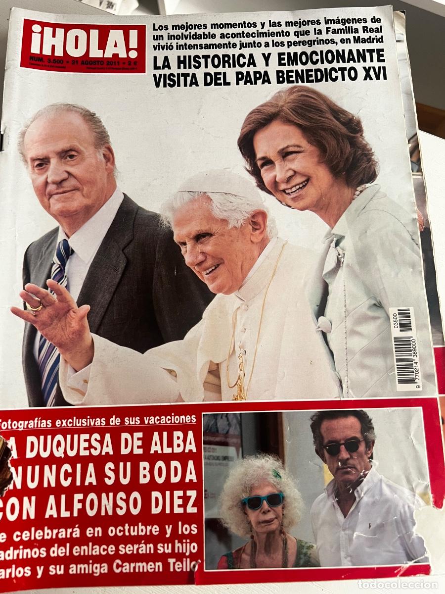 Coleccionismo de Revista Hola: HOLA! N&ordm; 3500. AGOSTO 2011. LA HIST&Oacute;RICA Y EMOCIONANTE VISITA DEL PAP&Aacute; BENEDICTO XVI.