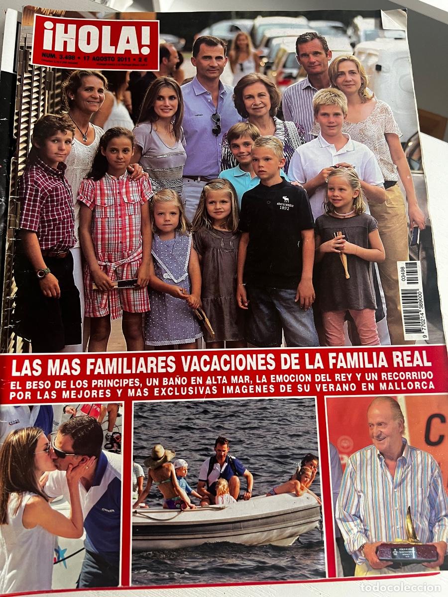 Coleccionismo de Revista Hola: HOLA! N&ordm; 3498. AGOSTO 2011. LAS M&Aacute;S FAMILIARES VACACIONES DE LA FAMILIA REAL.