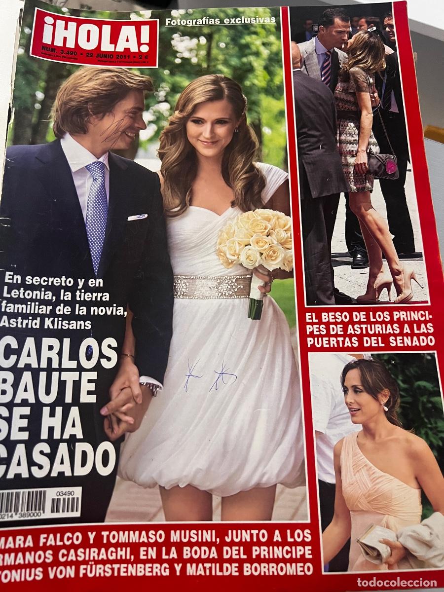 Coleccionismo de Revista Hola: HOLA! N&ordm; 3490. JUNIO 2011. CARLOS BAUTE SE HA CASADO EN SECRETO Y EN LETONIA CON ASTRID KLISANS