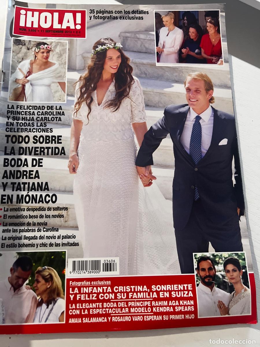 Coleccionismo de Revista Hola: HOLA! N&ordm; 3606. SEPTIEMBRE 2013. TODO SOBRE LA DIVERTIDA BODA DE ANDREA Y TATIANA EN MONACO