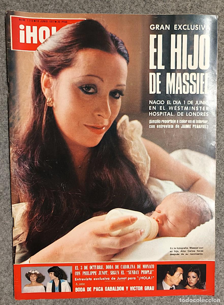 Coleccionismo de Revista Hola: REVISTA &iexcl;HOLA !N &ordm; 1.712 DE 18 DE JUNIO DE 1977 : MASSIEL