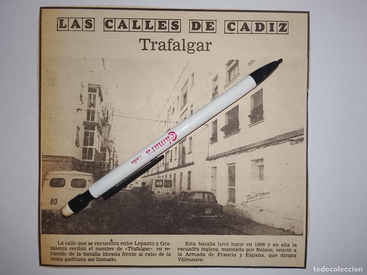 Coleccionismo de Revista Hola: DIARIO 1979 80 RECORTE COLECCION CALLES DE CADIZ CAPITAL - CALLE TRAFAPGAR