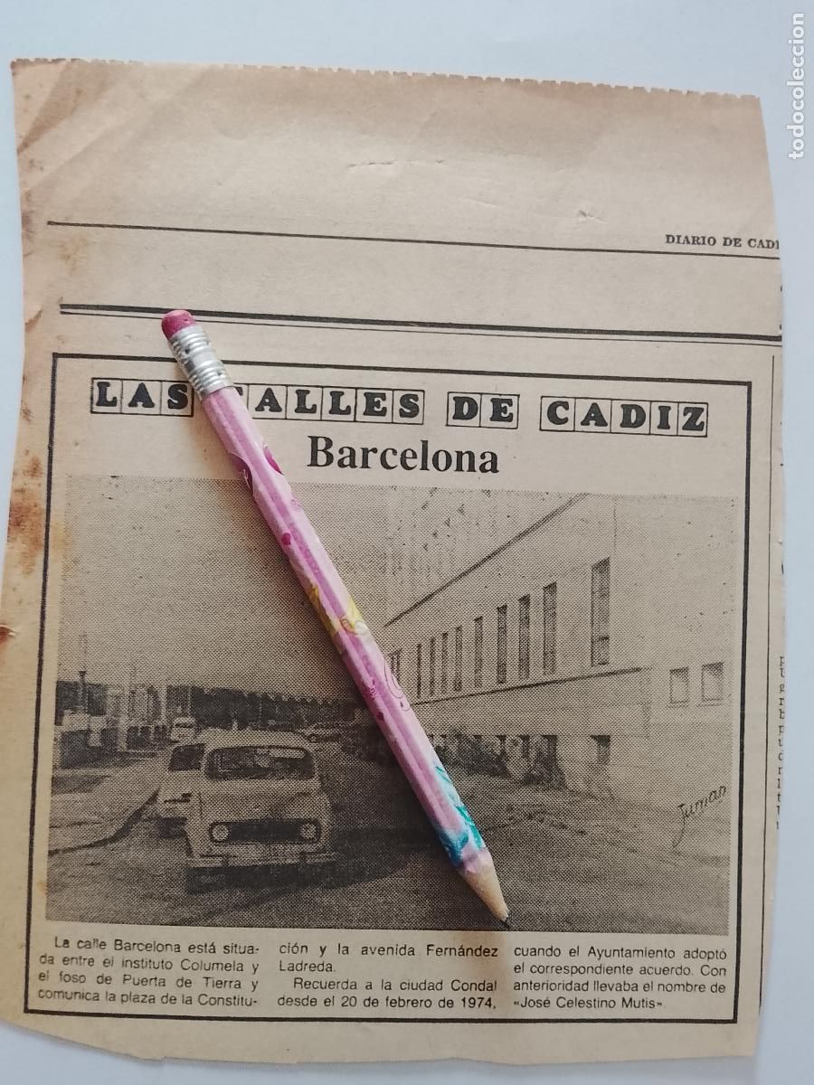 Coleccionismo de Revista Hola: DIARIO 1979 80 RECORTE COLECCION CALLES DE CADIZ CAPITAL - CALLE BARCELONA