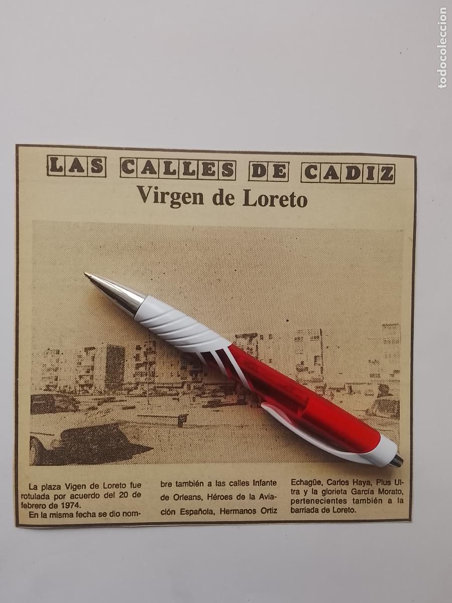 Coleccionismo de Revista Hola: DIARIO 1979 80 RECORTE COLECCION CALLES DE CADIZ CAPITAL - CALLE PLAZA VIRGEN DE LORETO